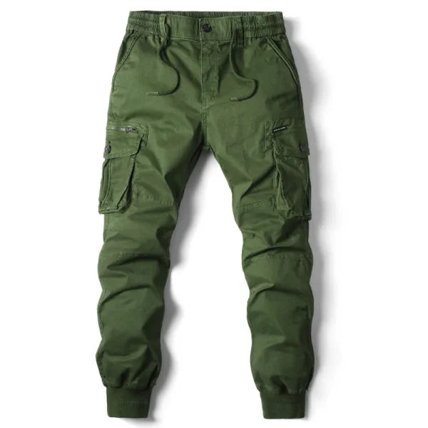 Men's Cargo Pants – Casual Jogging Military Style Cotton Trousers (Plus Size) - Himpall