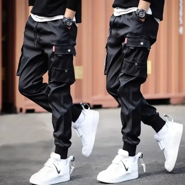 Men’s Cargo Pants Oversized Solid Color Trendy Loose Casual Work Pants