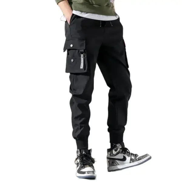 Men’s Cargo Pants Oversized Solid Color Trendy Loose Casual Work Pants - 5XL / Picture color