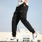 Men’s Cargo Pants Oversized Solid Color Trendy Loose Casual Work Pants