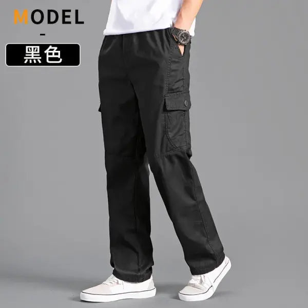 Men’s Cargo Pants Summer Spring Cotton Work Wear New In Large Size 6XL Casual Climbing Joggers Sweatpants Hombre Autumn