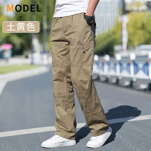 Men’s Cargo Pants Summer Spring Cotton Work Wear New In Large Size 6XL Casual Climbing Joggers Sweatpants Hombre Autumn