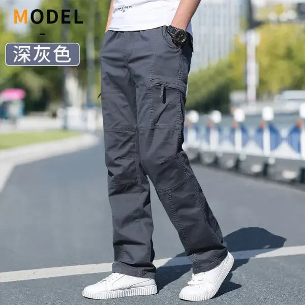 Men’s Cargo Pants Summer Spring Cotton Work Wear New In Large Size 6XL Casual Climbing Joggers Sweatpants Hombre Autumn