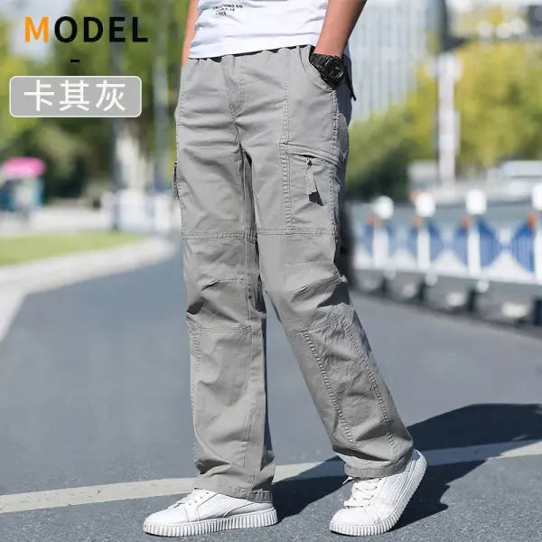 Men’s Cargo Pants Summer Spring Cotton Work Wear New In Large Size 6XL Casual Climbing Joggers Sweatpants Hombre Autumn