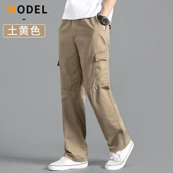 Men’s Cargo Pants Summer Spring Cotton Work Wear New In Large Size 6XL Casual Climbing Joggers Sweatpants Hombre Autumn