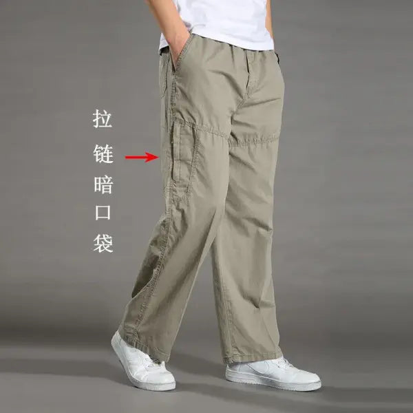 Men’s Cargo Pants Summer Spring Cotton Work Wear New In Large Size 6XL Casual Climbing Joggers Sweatpants Hombre Autumn
