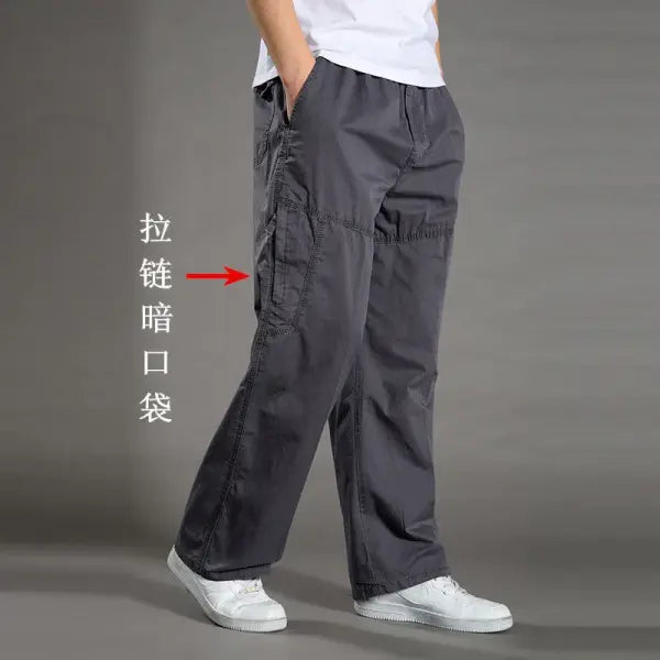 Men’s Cargo Pants Summer Spring Cotton Work Wear New In Large Size 6XL Casual Climbing Joggers Sweatpants Hombre Autumn