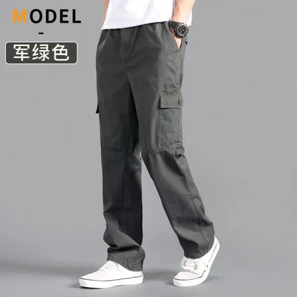 Men’s Cargo Pants Summer Spring Cotton Work Wear New In Large Size 6XL Casual Climbing Joggers Sweatpants Hombre Autumn