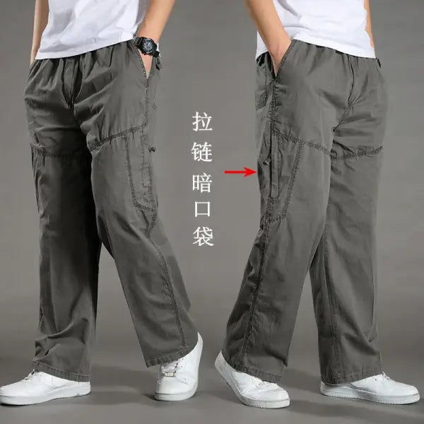 Men’s Cargo Pants Summer Spring Cotton Work Wear New In Large Size 6XL Casual Climbing Joggers Sweatpants Hombre Autumn