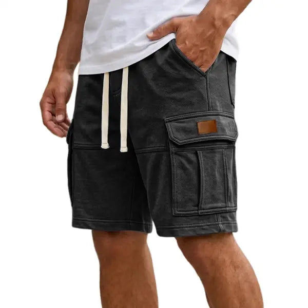 Men’s Cargo Shorts With Pockets Fashion Summer Vacation Short Pants - None