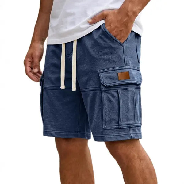 Men’s Cargo Shorts With Pockets Fashion Summer Vacation Short Pants - None