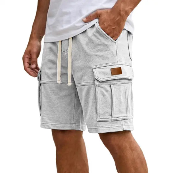 Men’s Cargo Shorts With Pockets Fashion Summer Vacation Short Pants - None
