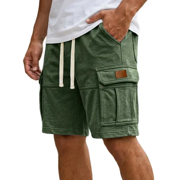 Men’s Cargo Shorts With Pockets Fashion Summer Vacation Short Pants - Dark Green / 3XL - None