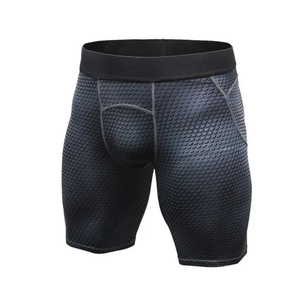 Men’s Casual And Comfortable Compression Muscle Gym Shorts - Black / L / Short