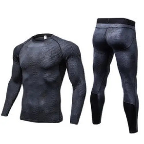Men’s Casual And Comfortable Compression Muscle Gym Shorts - Black / L / Long