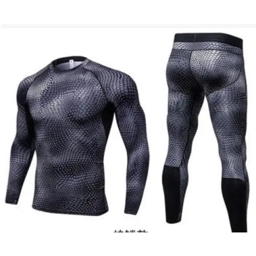 Men’s Casual And Comfortable Compression Muscle Gym Shorts - Snakes / L / Long