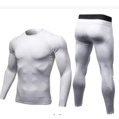 Men’s Casual And Comfortable Compression Muscle Gym Shorts - White / L / Long
