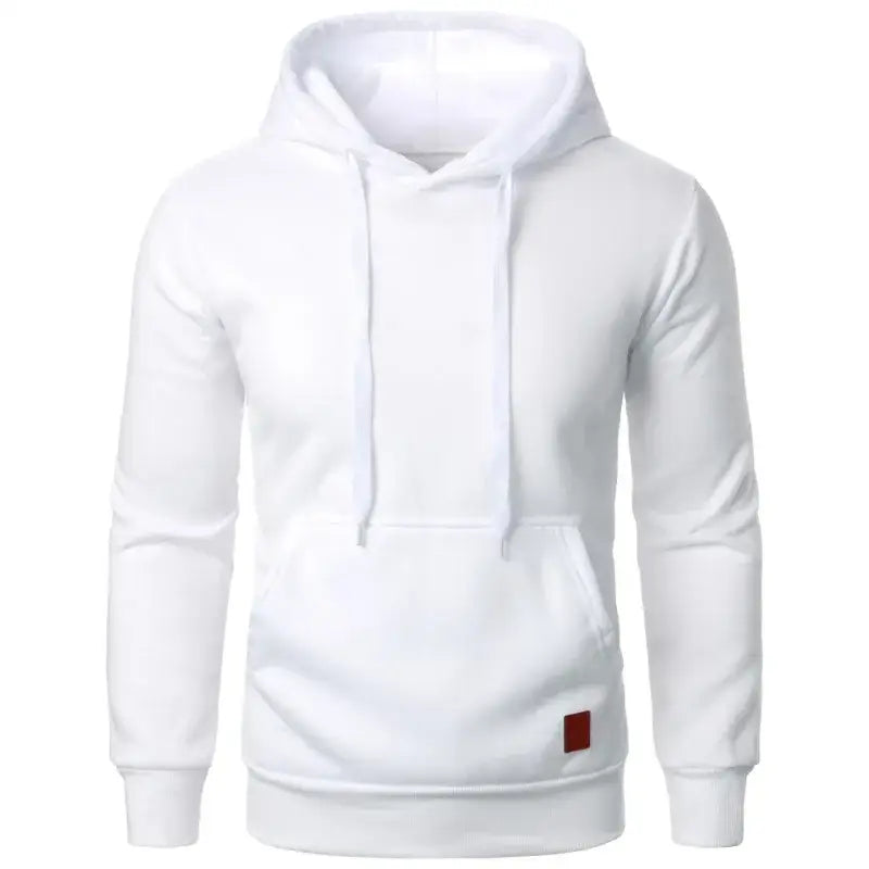 Mens Casual Hooded Collar Drawstring Hoodies Sweatshirts Long Sleeve Shirts Outdoor Streetwear Solid Color Lightweight