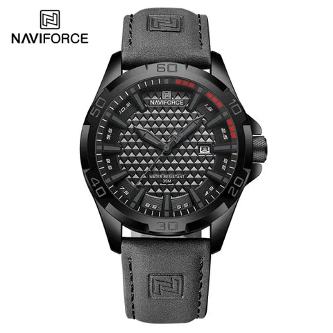 NAVIFORCE Men's Casual Sport Military Quartz Watch with PU Band Material - Himpall