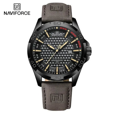 NAVIFORCE Men's Casual Sport Military Quartz Watch with PU Band Material - Himpall
