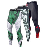Men’s Athletic Compression Pants - Performance Sport Leggings for Gym Running & Training - Quick-Dry Skinny Gym Tights