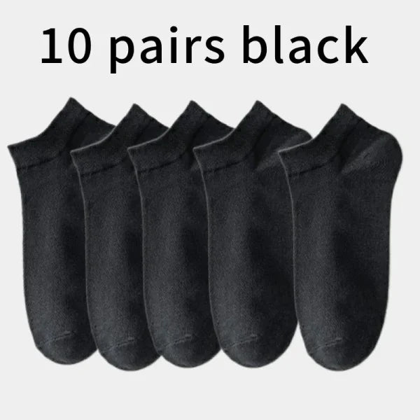 Men's Cotton Ankle Socks – Breathable & Comfortable Summer Wear - Himpall