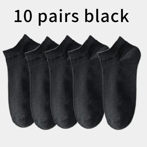 Men's Cotton Ankle Socks – Breathable & Comfortable Summer Wear - Himpall