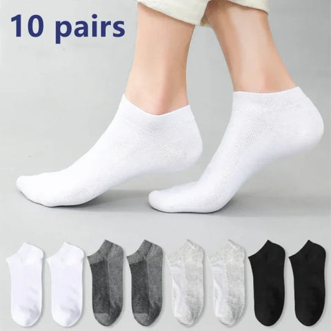 Men's Cotton Ankle Socks – Breathable & Comfortable Summer Wear - Himpall