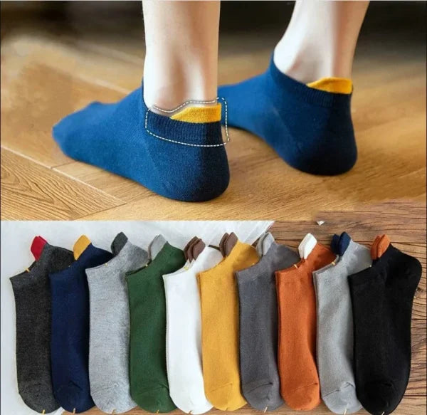 Men's Cotton Ankle Socks – Breathable & Comfortable Summer Wear - Himpall