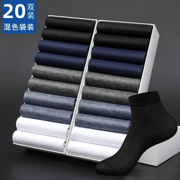 Men's Cotton Ankle Socks – Breathable & Comfortable Summer Wear - Himpall