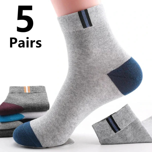 Men's Cotton Ankle Socks – Breathable & Comfortable Summer Wear - Himpall