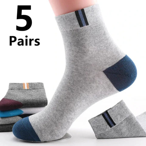 Men's Cotton Ankle Socks – Breathable & Comfortable Summer Wear - Himpall