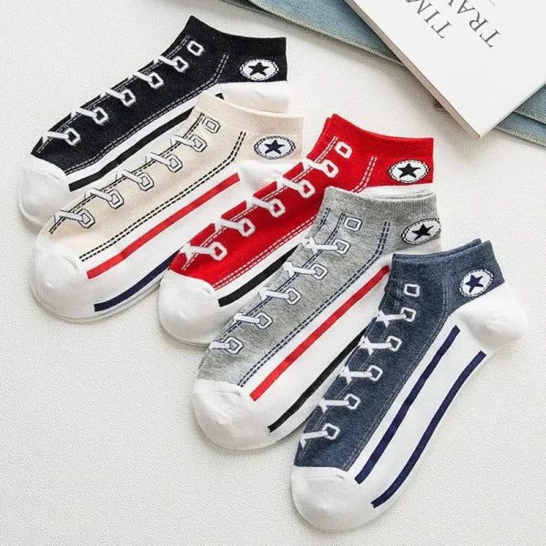 Men's Cotton Ankle Socks – Breathable & Comfortable Summer Wear - Himpall