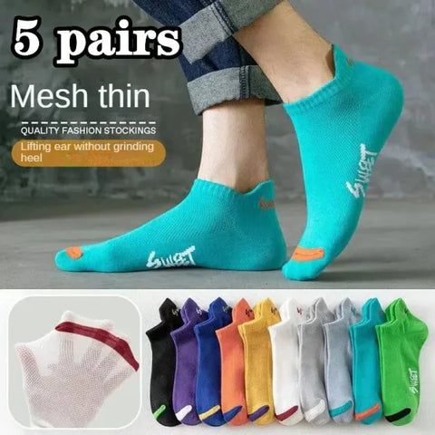 Men's Cotton Ankle Socks – Breathable & Comfortable Summer Wear - Himpall