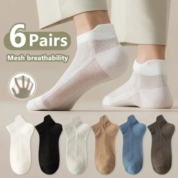 Men's Cotton Ankle Socks – Breathable & Comfortable Summer Wear - Himpall