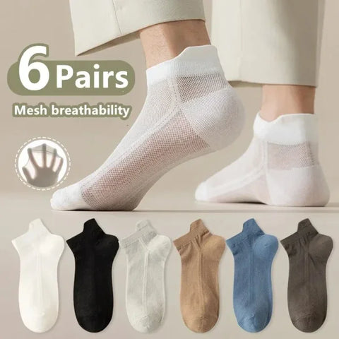 Men's Cotton Ankle Socks – Breathable & Comfortable Summer Wear - Himpall