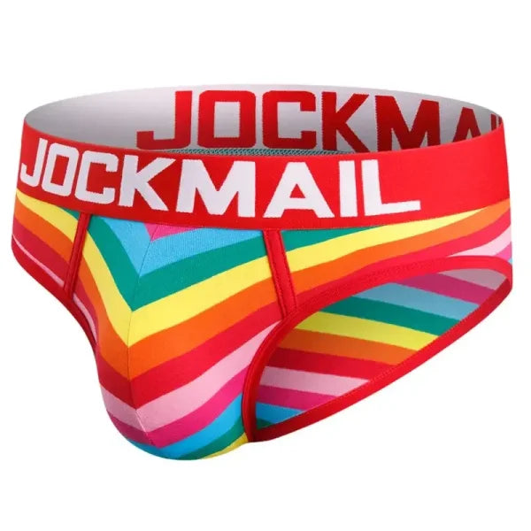 Men’s Cotton Printed Boxer Briefs - Sexy Breathable Underwear Cueca Masculina - 369Red / M