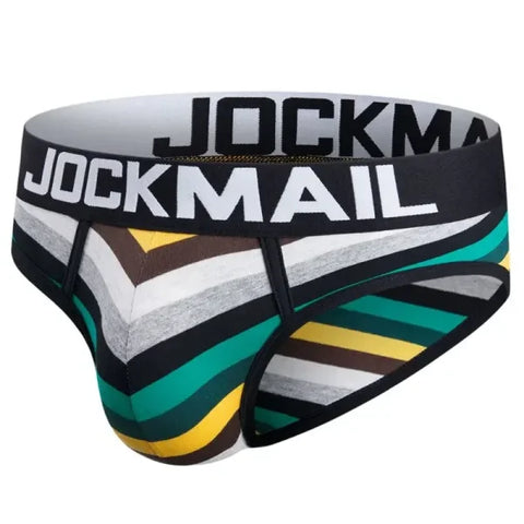 Men’s Cotton Printed Boxer Briefs - Sexy Breathable Underwear Cueca Masculina - 369BLACK / M