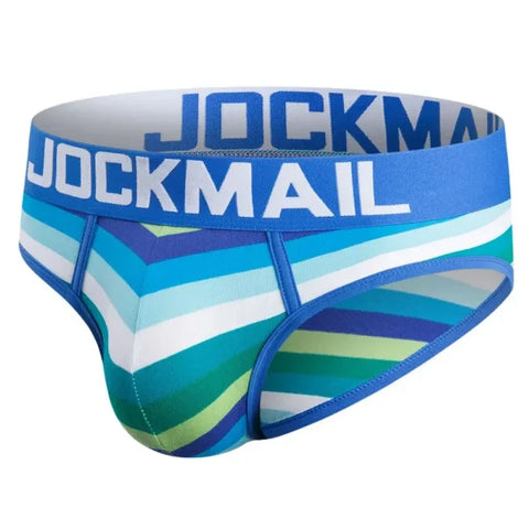 Men’s Cotton Printed Boxer Briefs - Sexy Breathable Underwear Cueca Masculina - 369Blue / M