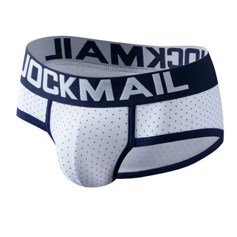 Men’s Cotton Printed Boxer Briefs - Sexy Breathable Underwear Cueca Masculina - 322white / M