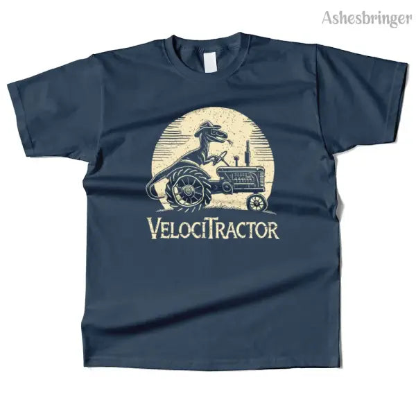 Mens Cotton VelociTractor Graphic T Shirt Street Casual Style Tee for Men and Women - Nvay / XXL