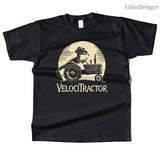 Mens Cotton VelociTractor Graphic T Shirt Street Casual Style Tee for Men and Women - Black / M