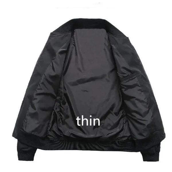 Men's Embroidery Bomber Jacket – Dragon Tiger Autumn Winter Pilot Hip Hop Streetwear - Himpall
