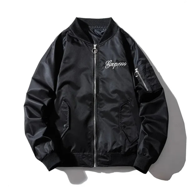Men's Embroidery Bomber Jacket – Dragon Tiger Autumn Winter Pilot Hip Hop Streetwear - Himpall