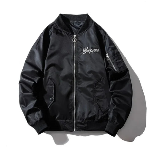 Men's Embroidery Bomber Jacket – Dragon Tiger Autumn Winter Pilot Hip Hop Streetwear - Himpall