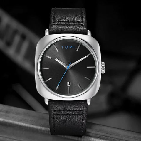 Men's Fashion Square Watch – Minimalist Business Quartz Timepiece with Elegant Design - Himpall