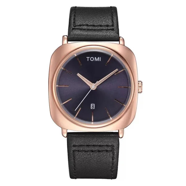 Men's Fashion Square Watch – Minimalist Business Quartz Timepiece with Elegant Design - Himpall