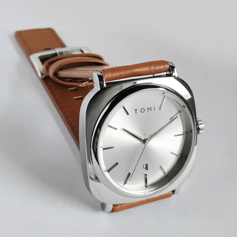 Men's Fashion Square Watch – Minimalist Business Quartz Timepiece with Elegant Design - Himpall