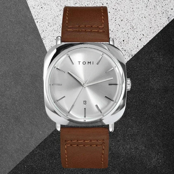 Men's Fashion Square Watch – Minimalist Business Quartz Timepiece with Elegant Design - Himpall