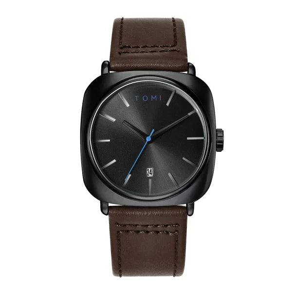 Men's Fashion Square Watch – Minimalist Business Quartz Timepiece with Elegant Design - Himpall